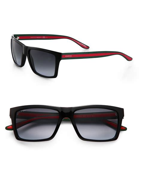 Gucci Men's 1826S 1826/S Rectangle Sunglasses 